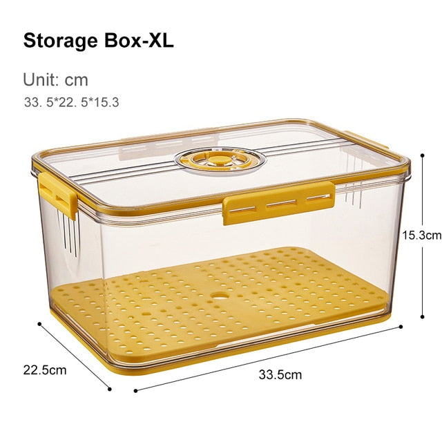 Lisslune | Transparent Refrigerator Thick Storage Organizer Box