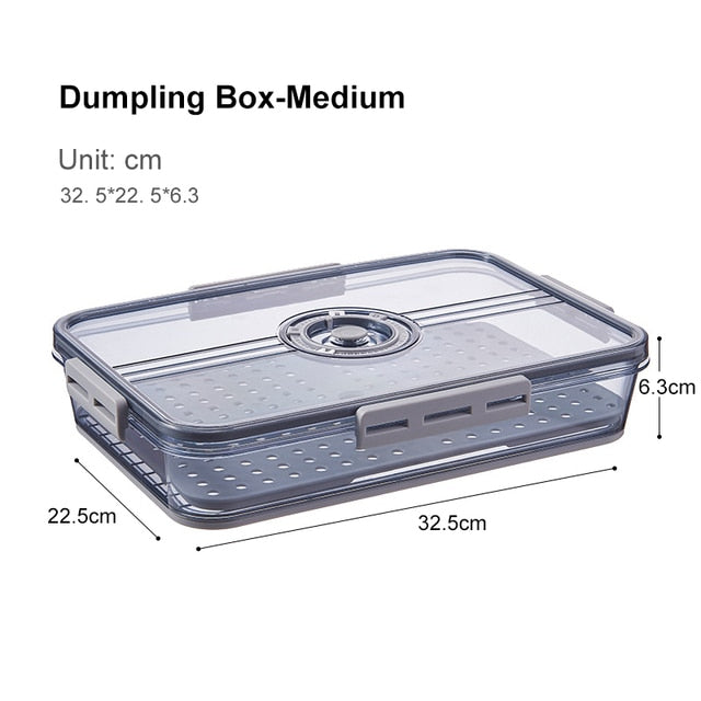 Lisslune | Transparent Refrigerator Thick Storage Organizer Box