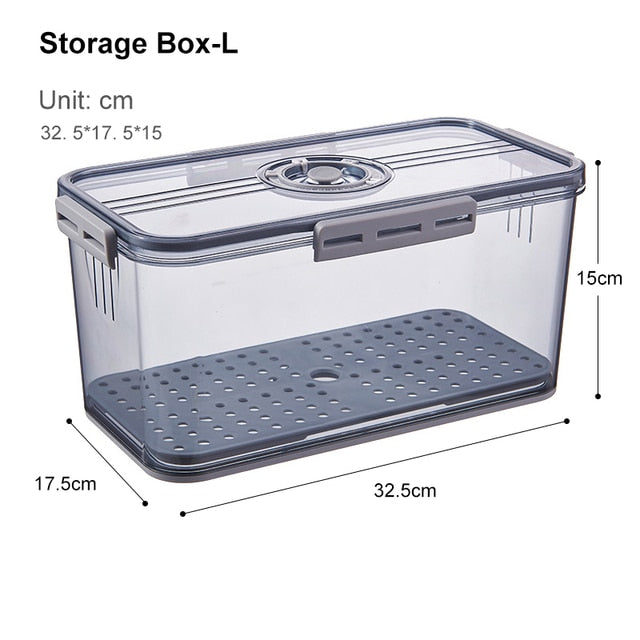 Lisslune | Transparent Refrigerator Thick Storage Organizer Box