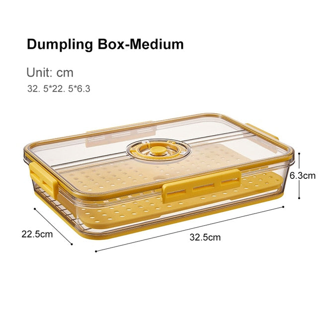 Lisslune | Transparent Refrigerator Thick Storage Organizer Box