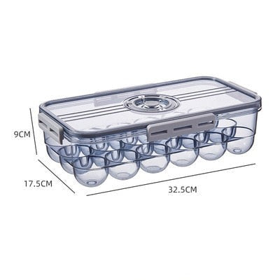 Lisslune | Transparent Refrigerator Thick Storage Organizer Box