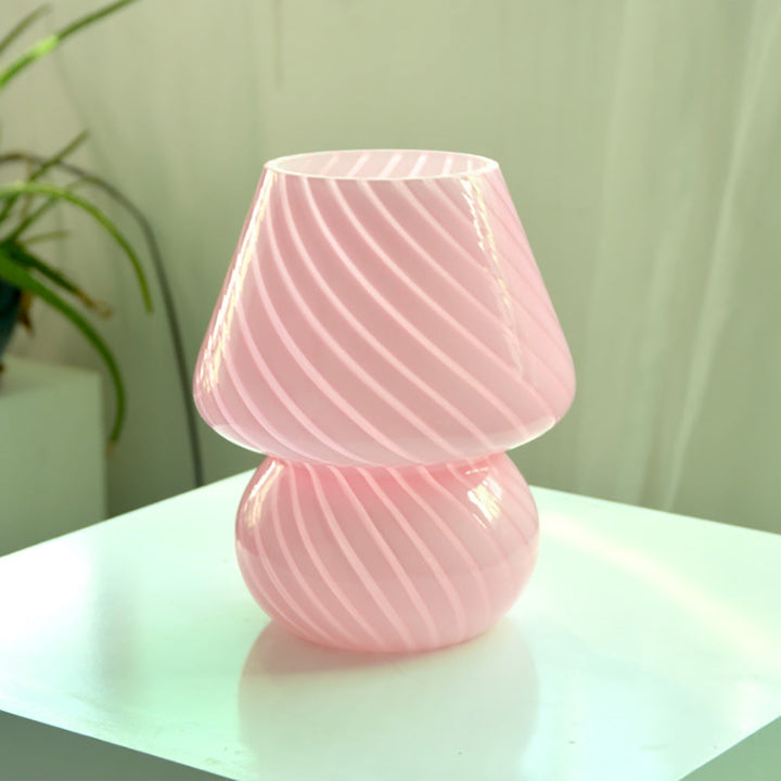 Lisslune | Creative Mushroom Glass Mushroom Table Lamp