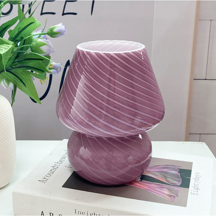 Lisslune | Creative Mushroom Glass Mushroom Table Lamp