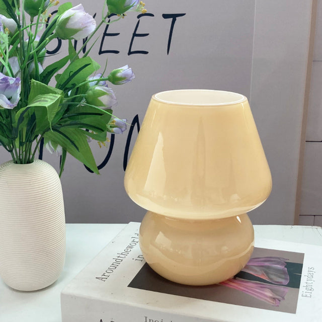 Lisslune | Creative Mushroom Glass Mushroom Table Lamp