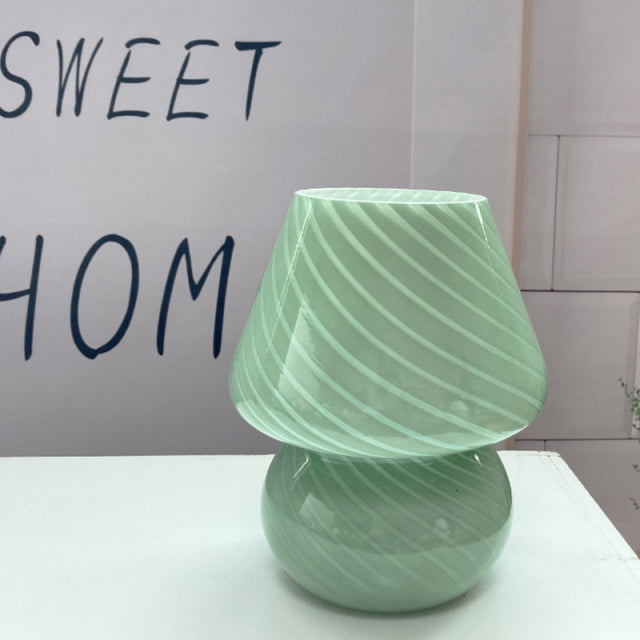 Lisslune | Creative Mushroom Glass Mushroom Table Lamp