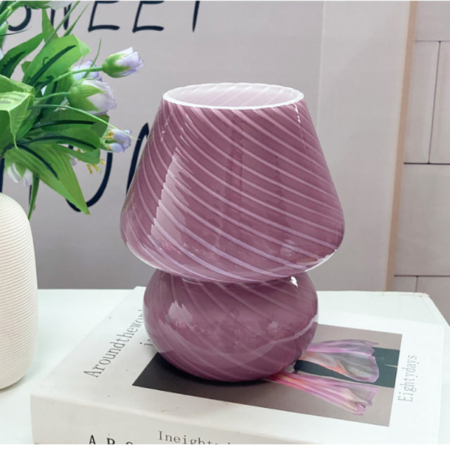 Lisslune | Creative Mushroom Glass Mushroom Table Lamp