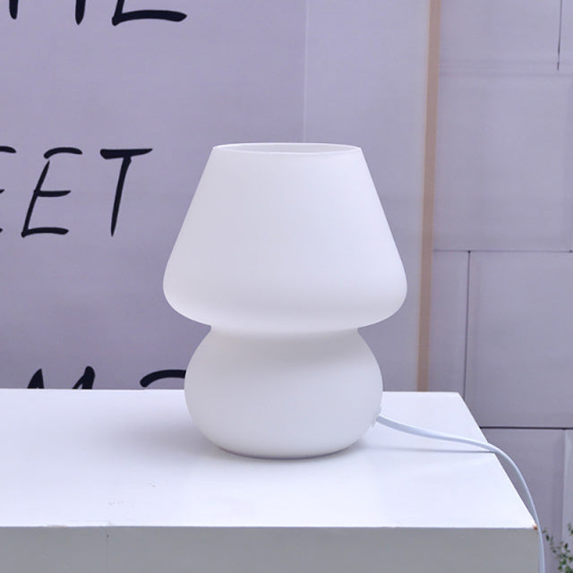 Lisslune | Creative Mushroom Glass Mushroom Table Lamp
