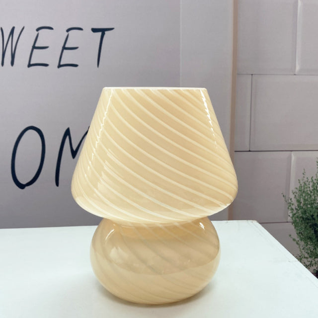 Lisslune | Creative Mushroom Glass Mushroom Table Lamp