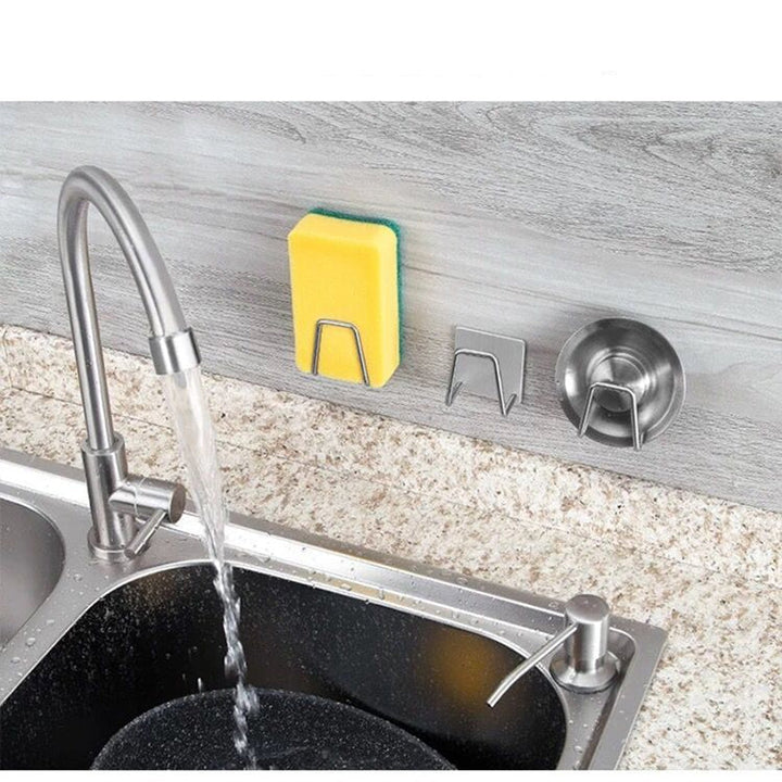 Lisslune | 4pcs Stainless Steel Sink Sponge Holder