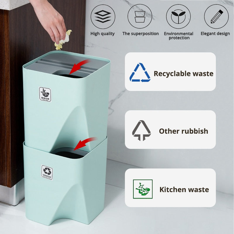 Lisslune | Stackable Trash Can