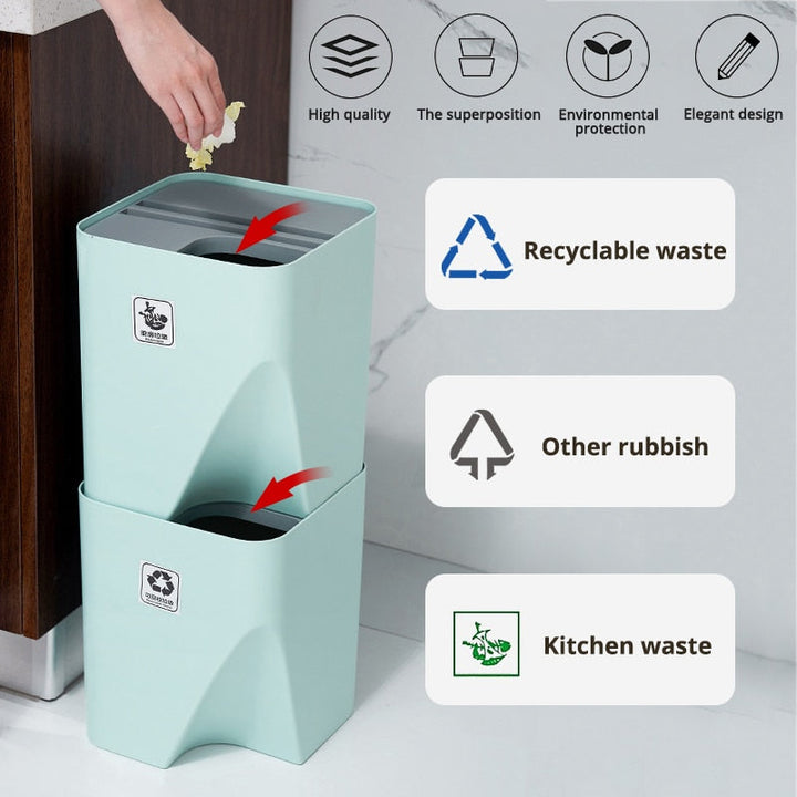 Lisslune | Stackable Trash Can