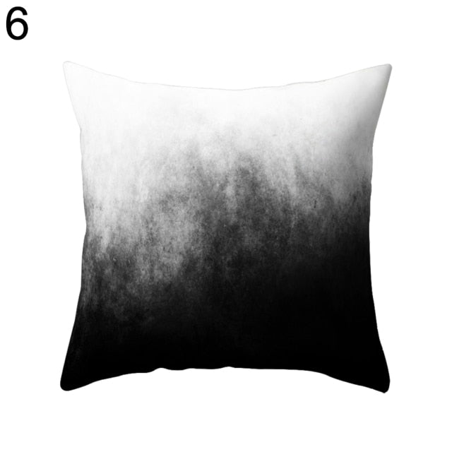 Lisslune | Black and White Design Geometric Home Pillow Cases