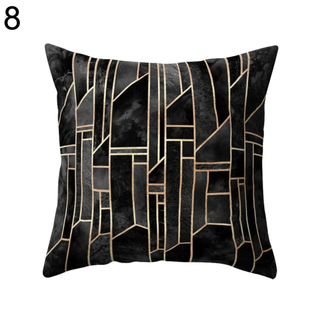 Lisslune | Black and White Design Geometric Home Pillow Cases