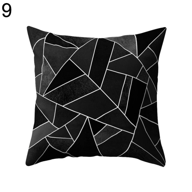 Lisslune | Black and White Design Geometric Home Pillow Cases