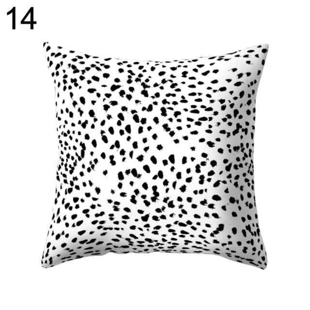 Lisslune | Black and White Design Geometric Home Pillow Cases