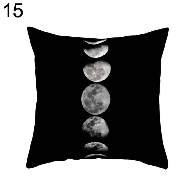 Lisslune | Black and White Design Geometric Home Pillow Cases