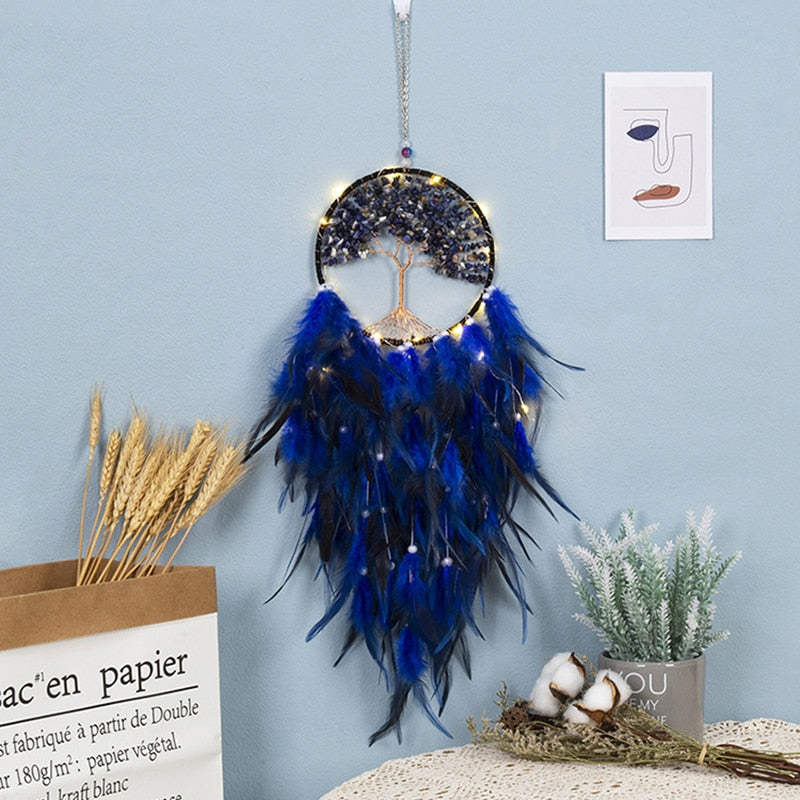 Lisslune | Lapis Lazuli Tree of Life Dreamcatcher