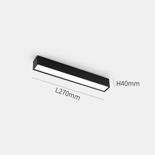Lisslune | Wall-Mounted Black Continuous Magnetic Track System Light
