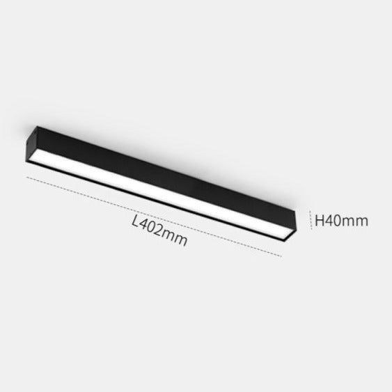 Lisslune | Wall-Mounted Black Continuous Magnetic Track System Light