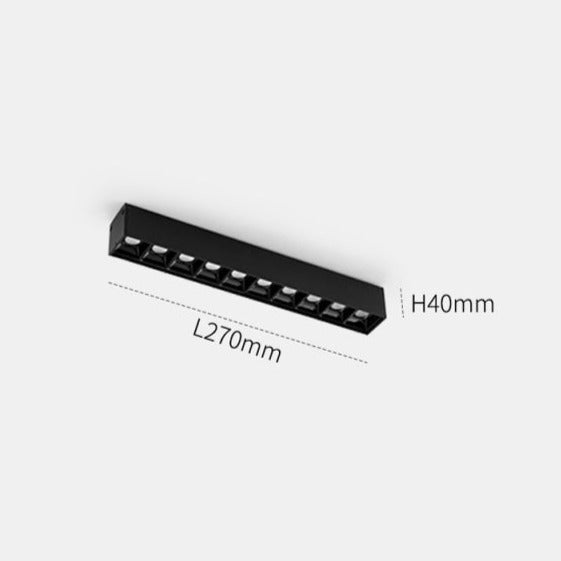 Lisslune | Wall-Mounted Black Continuous Magnetic Track System Light