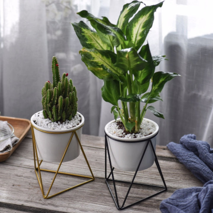 Lisslune | Nordic Style Geometric Iron Rack Flower Pots