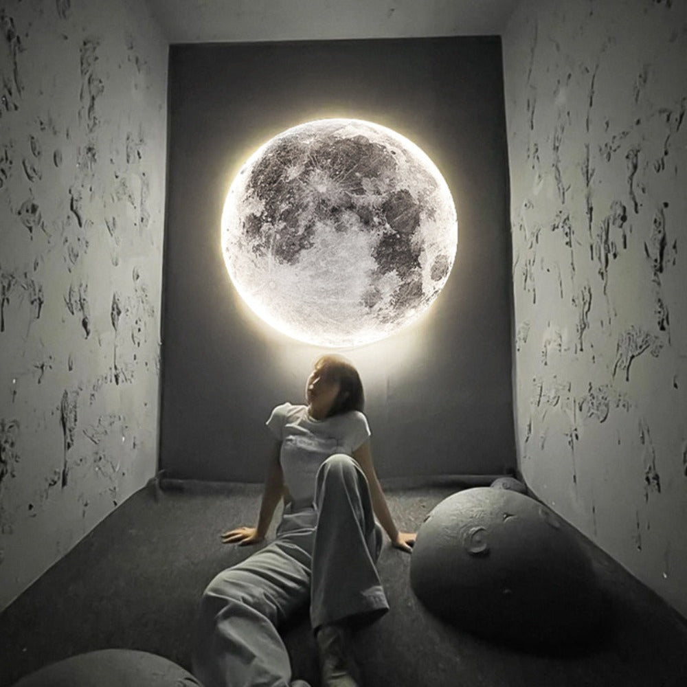 Lisslune | 3D LED Moon or Earth Ceiling or Wall Lamp (3 Styles) 24CM-80CM