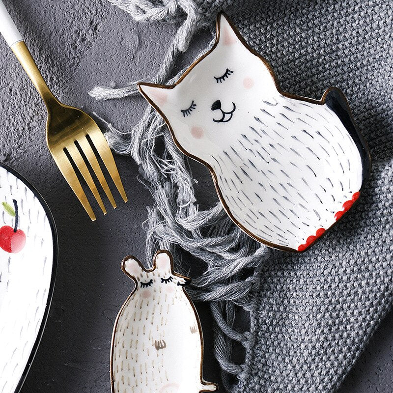 Lisslune | Ceramic Creative Cute Animal Breakfast Plates