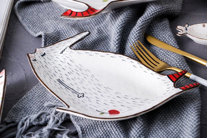 Lisslune | Ceramic Creative Cute Animal Breakfast Plates