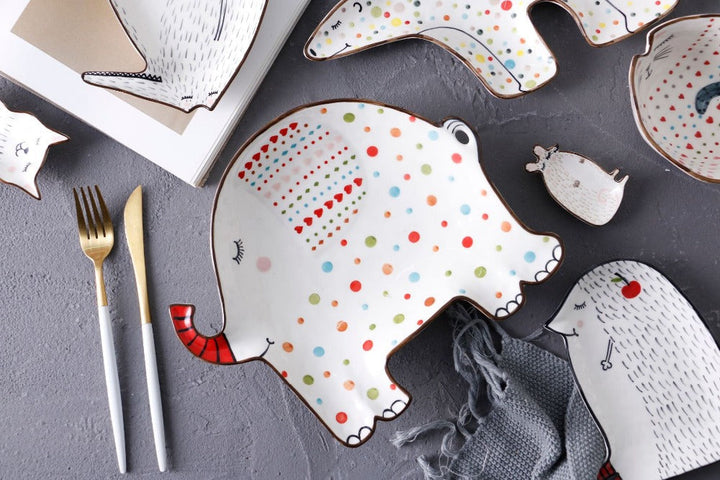 Lisslune | Ceramic Creative Cute Animal Breakfast Plates