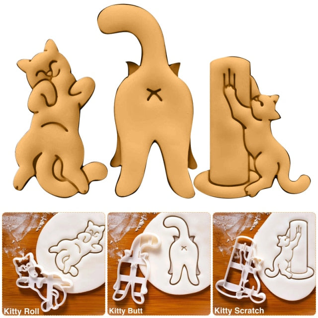 Lisslune | Cat Cookie Mold Cutter Set