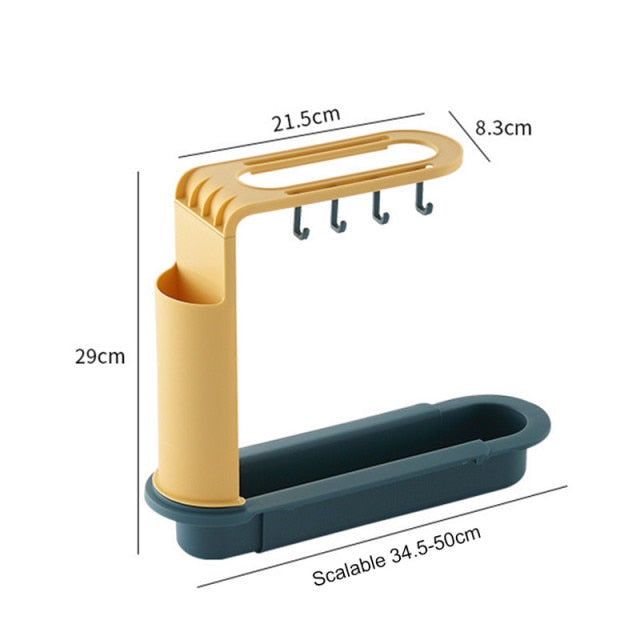 Lisslune | Adjustable Shelf Drain Rack Kitchen Organizer