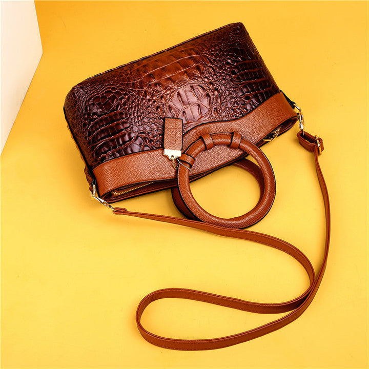 Lisslune | Leather Crocodile Bag – with handcrafted details