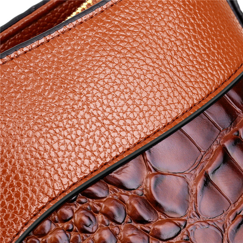 Lisslune | Leather Crocodile Bag – with handcrafted details