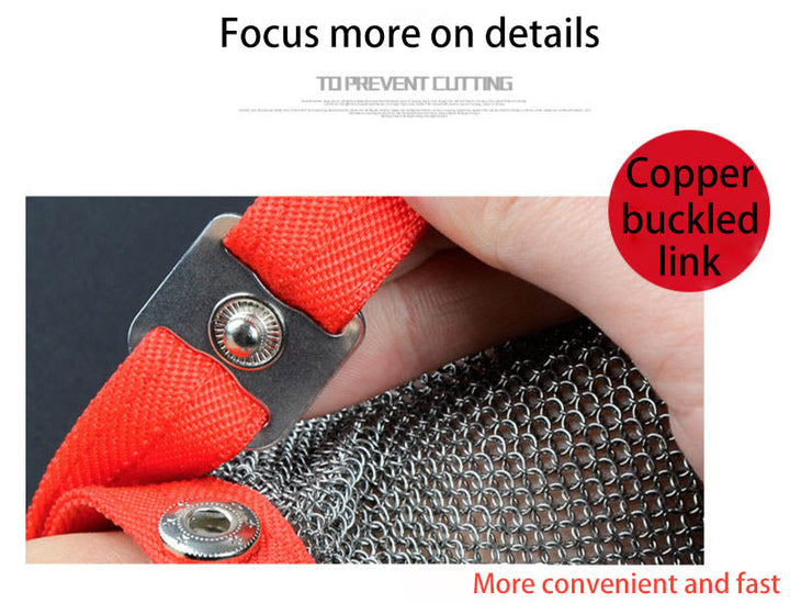 Lisslune | Stainless Steel Cut Resistant Mesh Gloves
