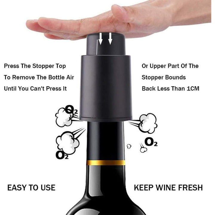 Lisslune | Reusable Vacuum Wine Bottle Stopper