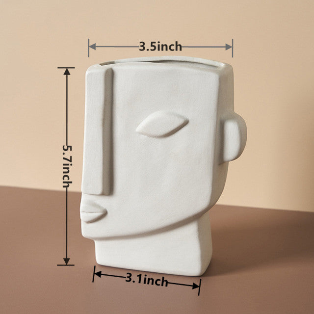 Lisslune | Nordic Modern Ceramic Art Face Vase