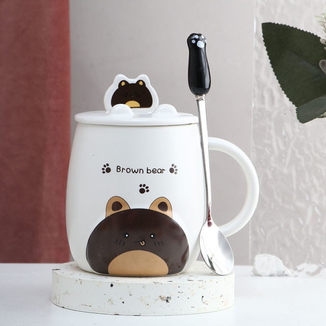 Lisslune | Cute Cartoon Kitty Mug Set