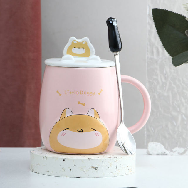 Lisslune | Cute Cartoon Kitty Mug Set
