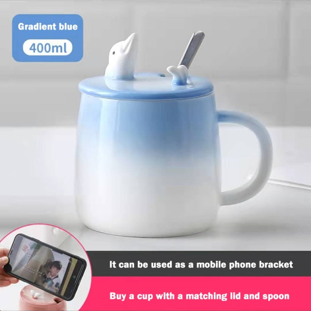 Lisslune | Cute Cartoon Kitty Mug Set