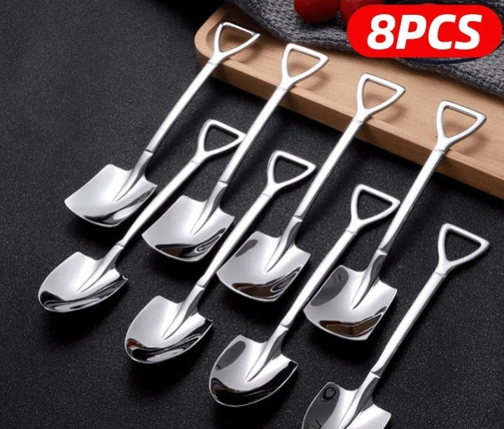 Lisslune | Creative Shovel Shape Dessert Spoons