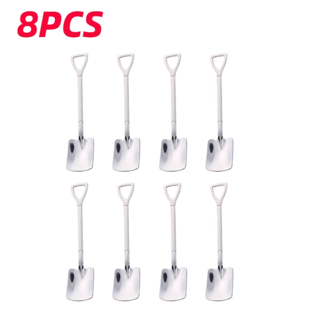 Lisslune | Creative Shovel Shape Dessert Spoons