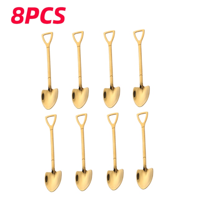 Lisslune | Creative Shovel Shape Dessert Spoons