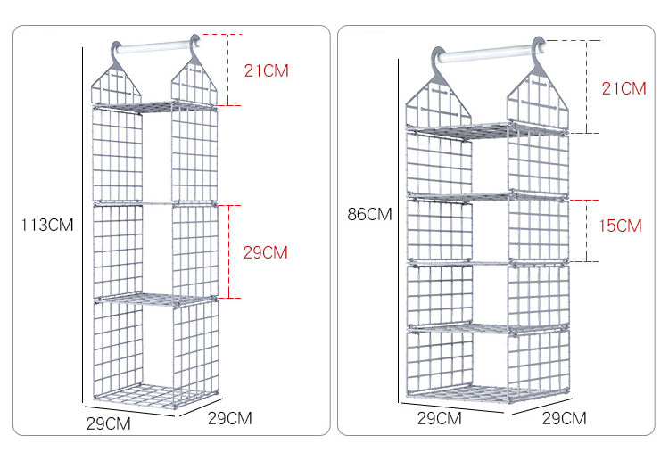 Lisslune | Foldable Wardrobe Multilayer Storage Rack