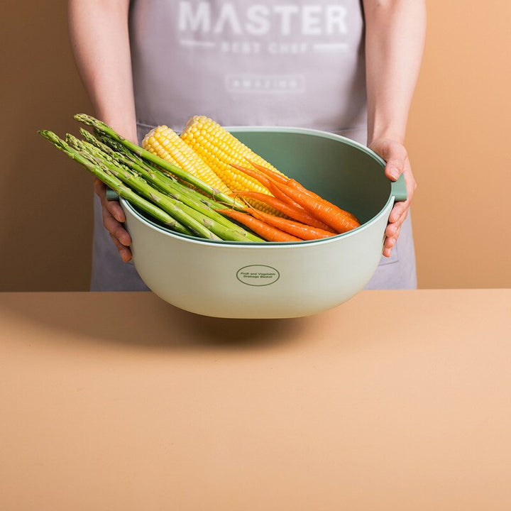 Lisslune | Kitchen Double Drain Vegetable Basket