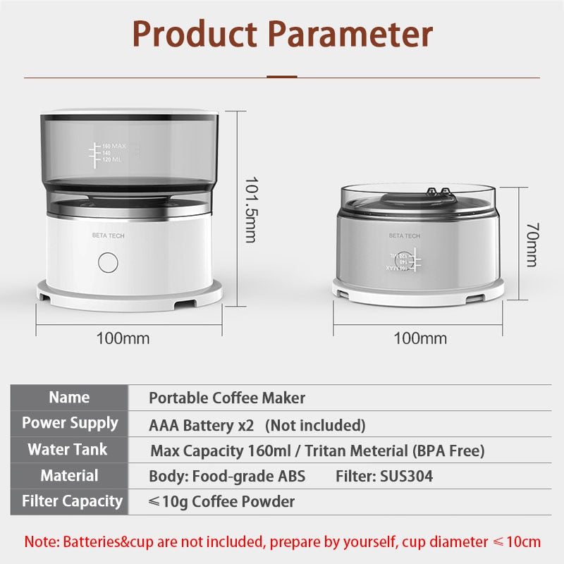 Lisslune | Smart Automatic Brewing Mini Coffee Maker