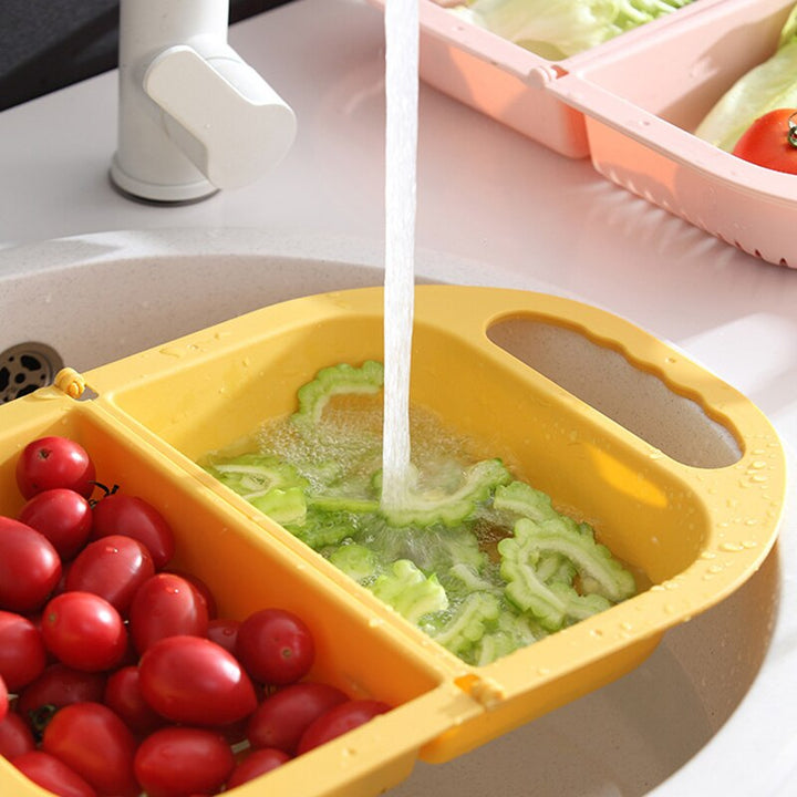 Lisslune | Collapsible Folding Fruit Vegetable Washing Drainer Basket