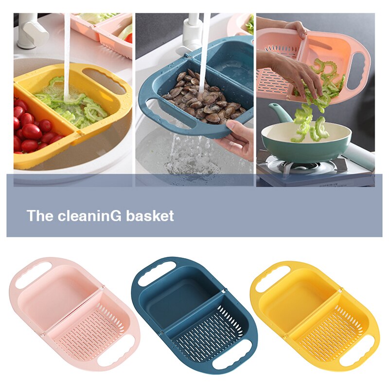 Lisslune | Collapsible Folding Fruit Vegetable Washing Drainer Basket
