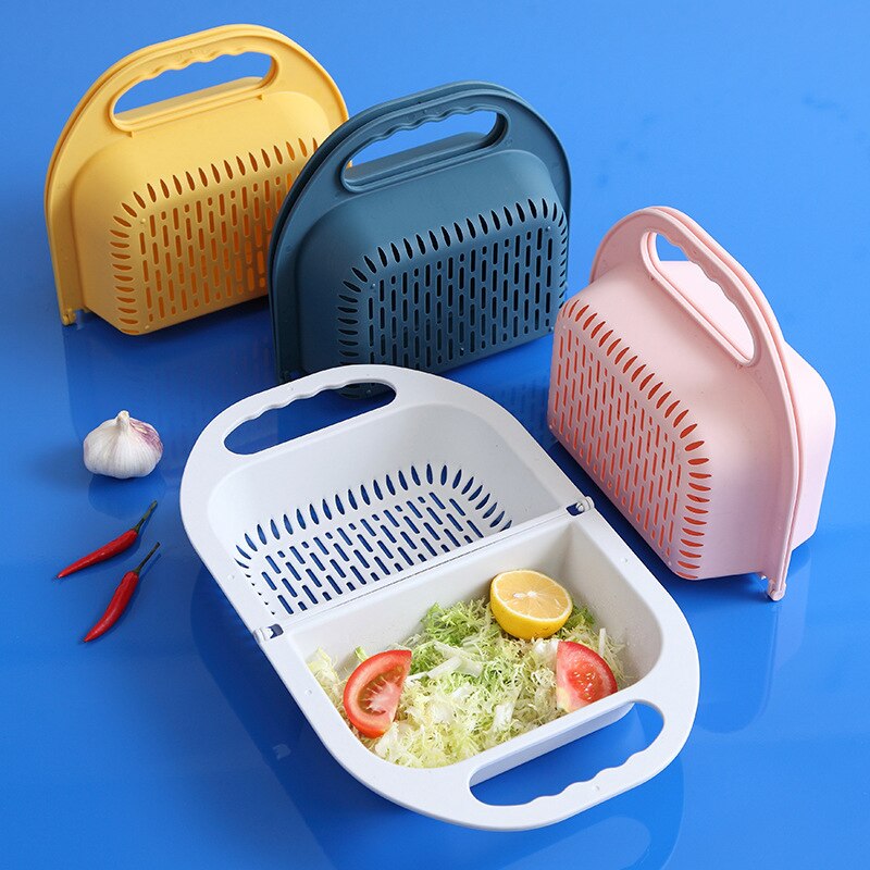 Lisslune | Collapsible Folding Fruit Vegetable Washing Drainer Basket