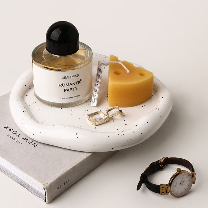 Lisslune | Cookies & chrome-plated ceramic tray and bowl