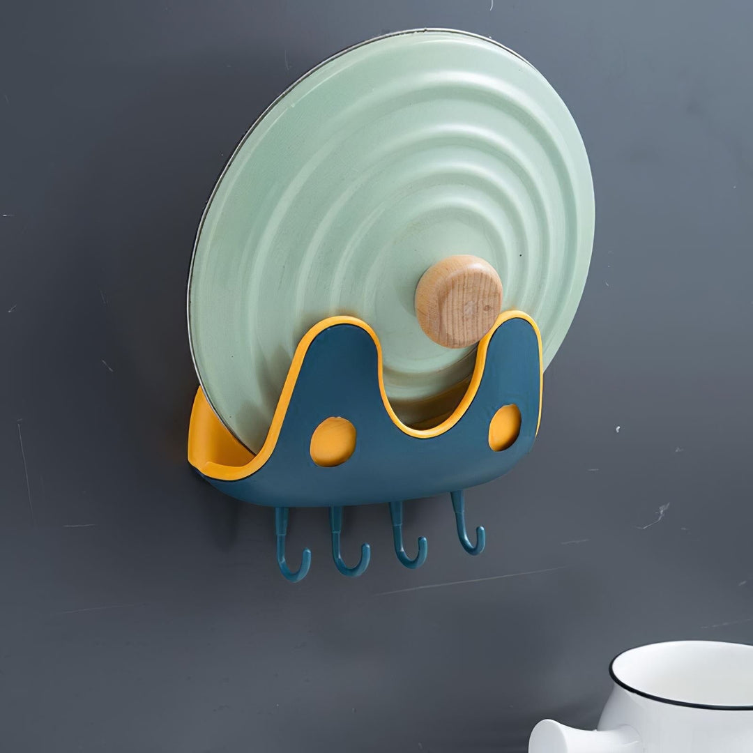 Lisslune | Wall Mounted Pot Lid Organizer Rack